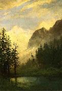 Moonlit Landscape Albert Bierstadt